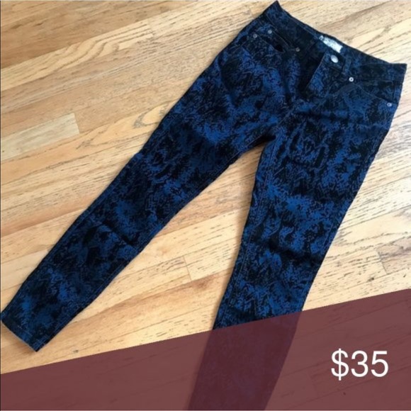 Free People Denim - NWT Free People Velvet Snake Print Skinny Jeans